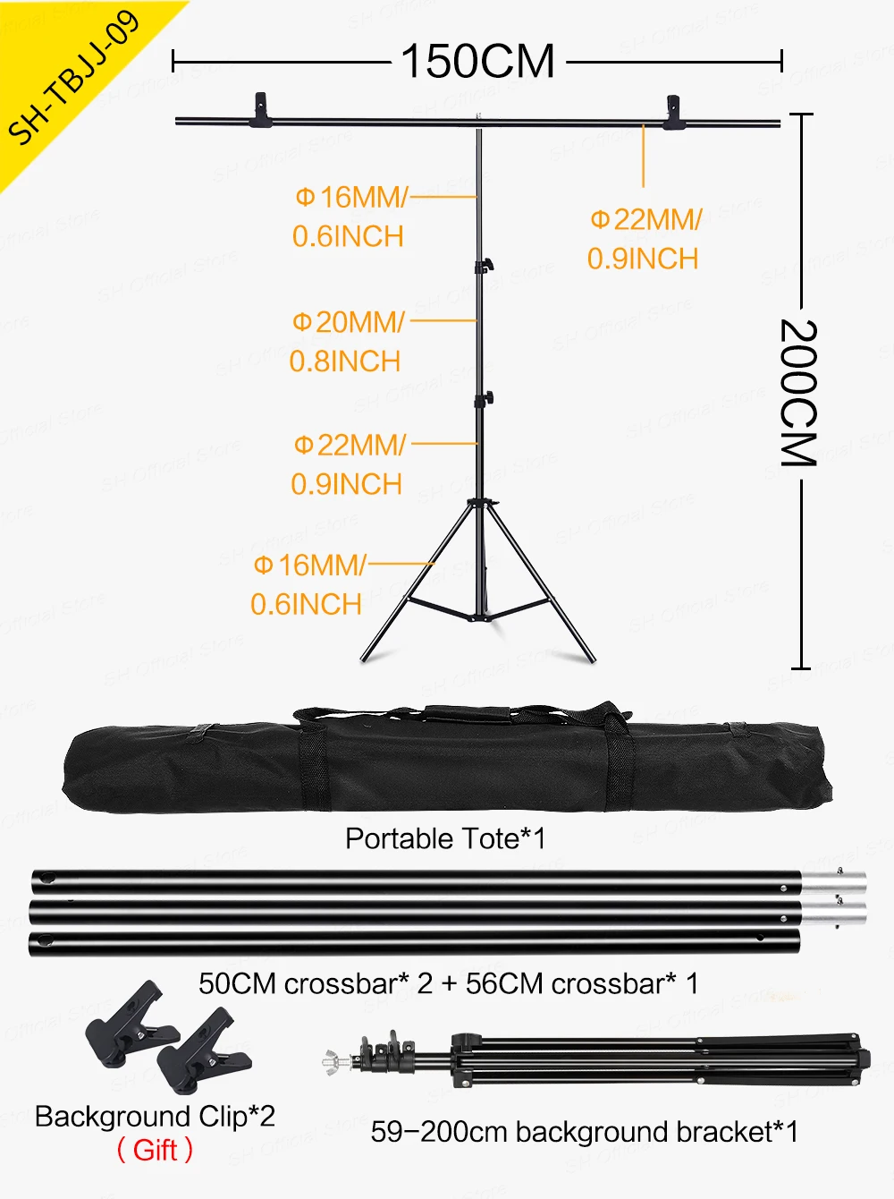 T-Shape Backdrop para Fotografia, Photo Studio, Background