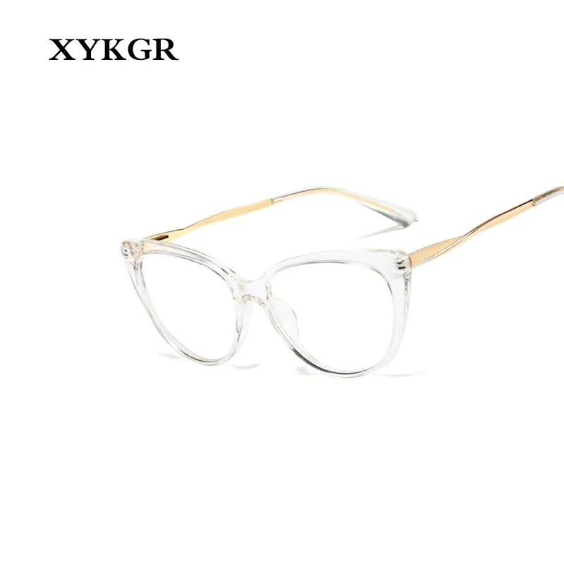 XYKGR, новинка, модные, плоские, зеркальные, для девушек, кошачьи очки, оправа, для мужчин, с близорукостью, очки, оправа для женщин, оптическая, для компьютера, очки, оправа