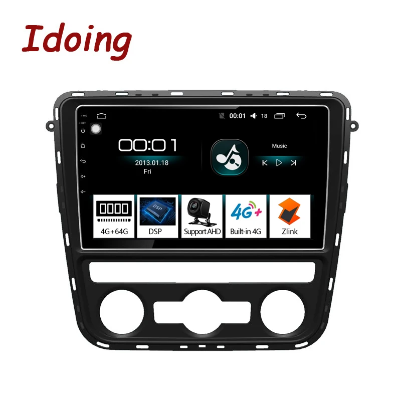 Idoing 9&quot4G+64G 2.5D IPS Octa Core Car Android Radio Video Player For VOLKSWAGEN Passat 2013 GPS Navigation and GLONASS | Автомобили и