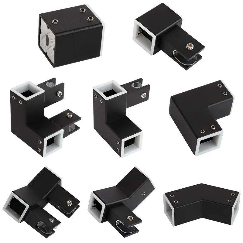 304 Stainless Steel Square Shower Room Pull Rod Fittings Bathroom Glass