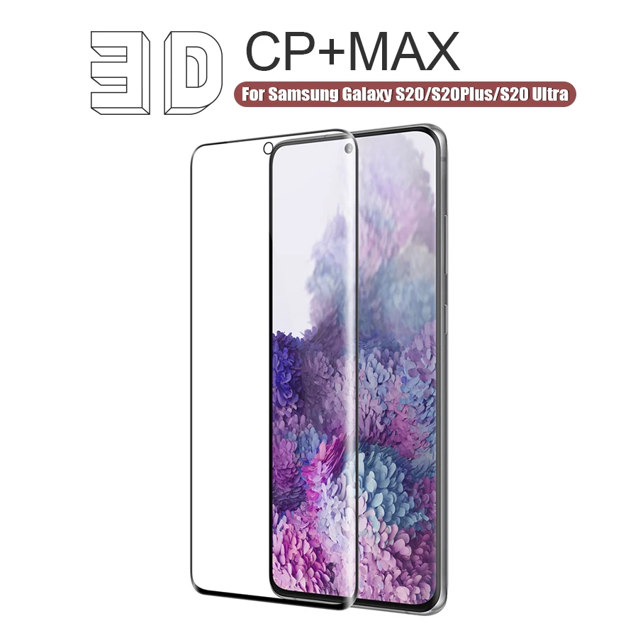 NILLKIN 3D MAX Protective Screen Protector For Samsung Galaxy S20 Ultra Glass For Samsung S20 Tempered Glass for Galaxy S20 Plus