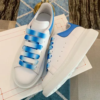 

Fashion Shoes Woman Brand Autumn Soft Flat Thick Platform New Lace up Man Casual Sports Popular Sneaker