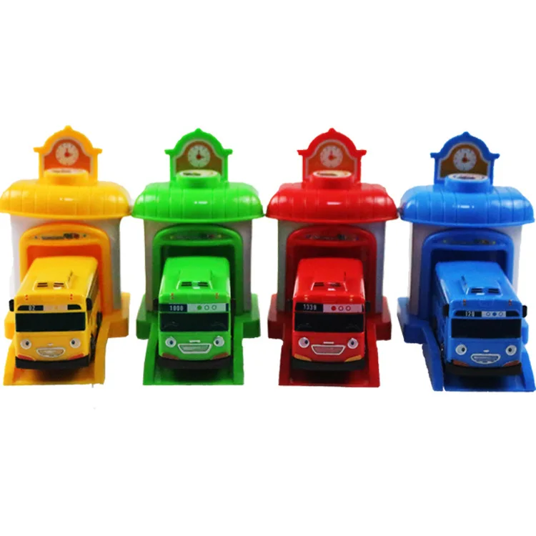 

AliExpress Hot Selling South Korea Too Friendly Tayo Cartoon Pull Back Car-Ejection Tai Road Bus Toy 2099-4