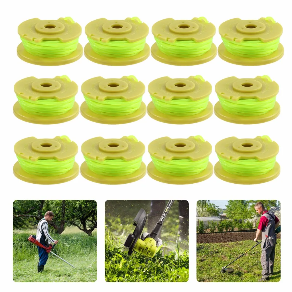 12/9/6/3 шт. ручная газонокосилка, работающая на голову для Ryobi One PLUS+ AC80RL3 замена катушка Twisted 0,08 дюймов 11ft щетка для резки линия головы газон