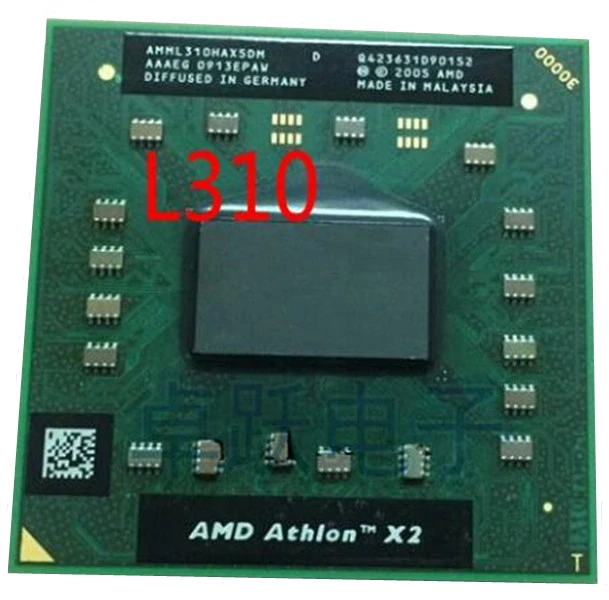 cpu computer original AMD Athlon L310 notebook CPU AMML310HAX5DM LGA Free shipping best quality socket S1 processor free shipping latest processor in laptop