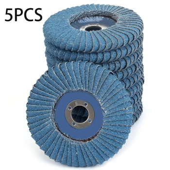 

FLAP DISC 100mm 4 ZIRCONIA SANDING WHEEL 60 Grit WHEEL SANDER GRINDING 5PC/SET