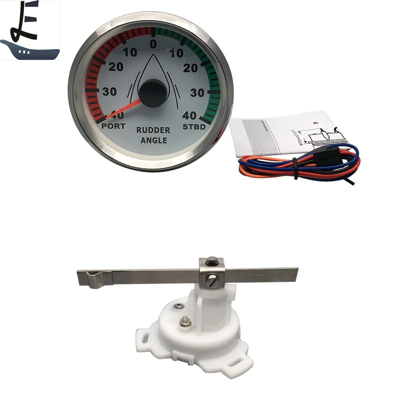 85mm Rudder Angle Indicator Gauge Meter 0-190ohm with Mating Sensor 9-32V with Backlight