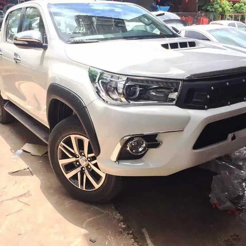 Хромированные аксессуары крышка фары для Toyota Hilux Revo 2016 2017 2018 Базовая версия