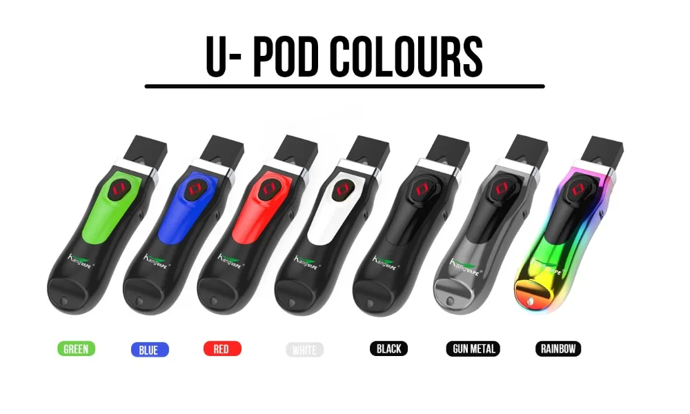 Original kangvape U-POD 650mAh Kit with ceramic coil adjustable voltage E Cigarette Vape mini kit for Juul pod vs minifit kit (16)