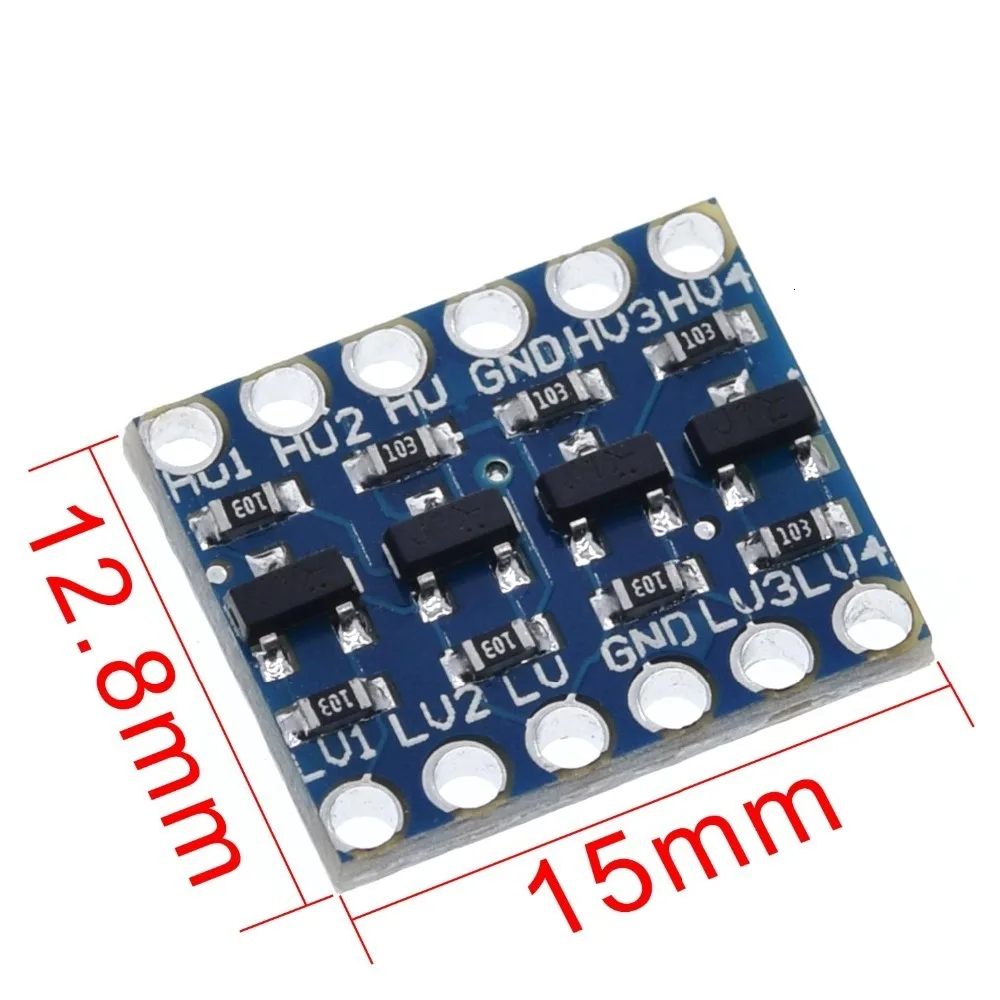 Завеса 4 канала межсоединений интегральных схем I2C материнскую плату преобразователь уровня двунаправленный при напряжении от 5 В до 3,3 V