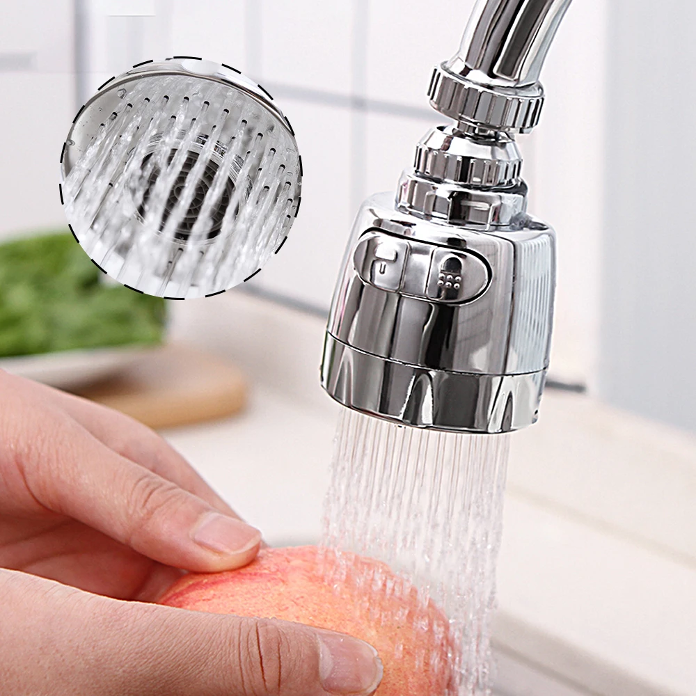 Universal 3Mode Kitchen Faucet Adapter Aerator Shower Head Pressure