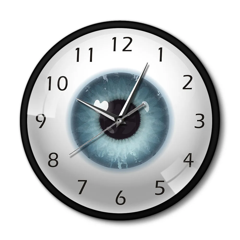 Современные настенные часы GH Eyeball с металлическим корпусом зрение сердцевина