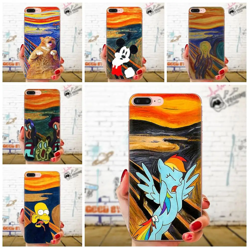 

Coque Shell Phone Case For Xiaomi Redmi Mi 4 7A 9T K20 CC9 CC9e Note 7 9 Y3 SE Pro Prime Go Play Funny Van Gogh Panda Mickey Cat