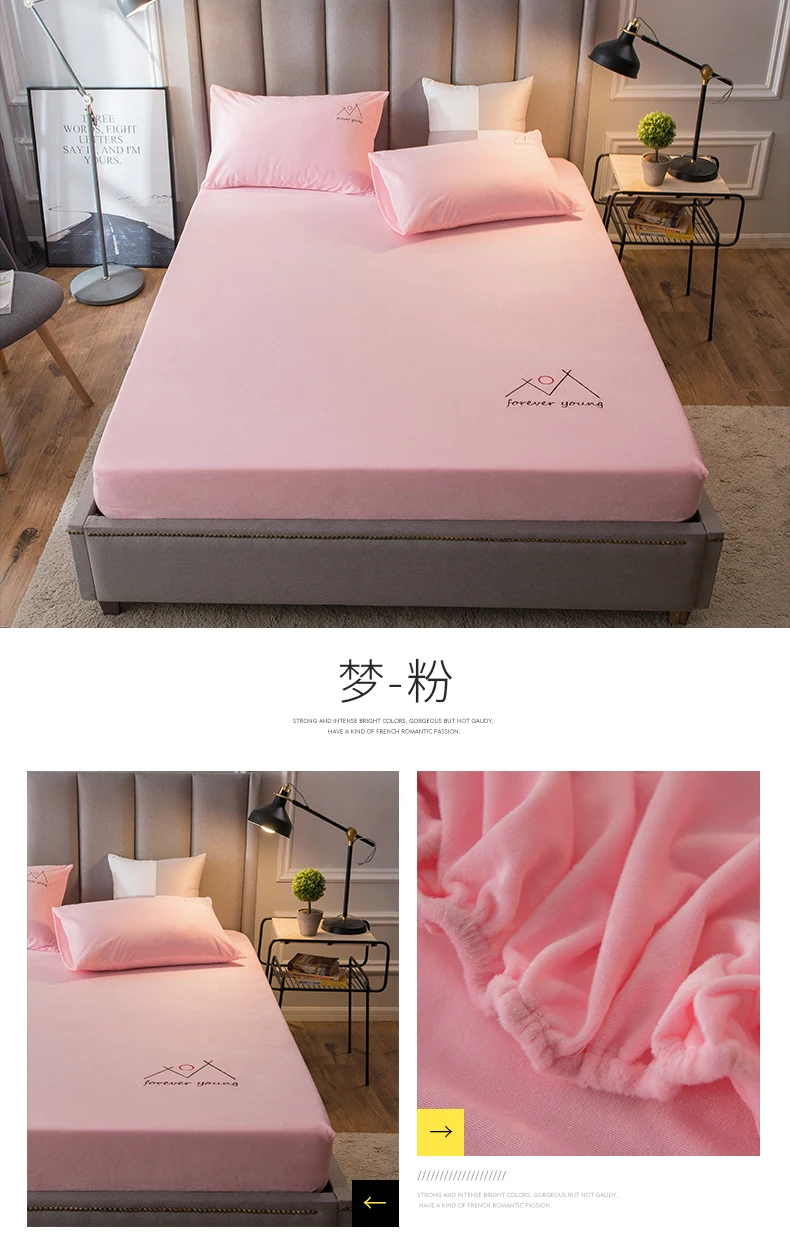 Зимняя простыня, постельное белье, теплая фланелевая простыня с эластичными простынями, высота 30 см, королева, король, Твин, полный размер, плоский лист