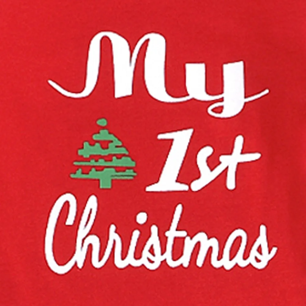 Г. Новинка, милый детский Ромпер брюки с надписью «My First Christmas» для маленьких мальчиков и девочек шляпа, наряды Рождественский комплект, осенняя одежда, комплект из 3 предметов