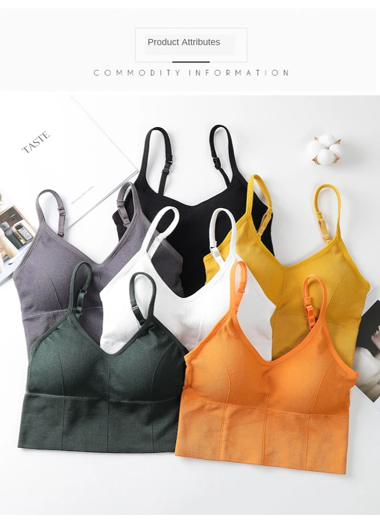 U-shaped Back Bra Tube Top Women Crop Top Daisy Pattern Sexy Lingerie Bra Sports Fashion Street Top