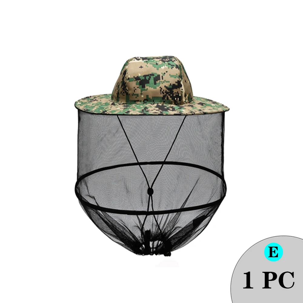 Beekeeping Hat Variety Style Beekeeping Protective Hat Outdoor Anti Bee Mosquito Insect Net Veil Cap Face Head Neck Wrap Ventilated Protector