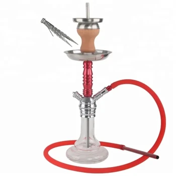 

Aluminum Hookah Meddium Size Alu Shisha with Silicone Hose Portable Hookah Cup For Night Bar And Club Shisha Accessories