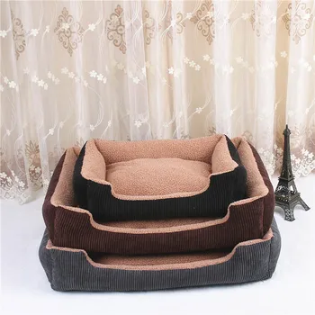 

Corduroy Pet Bed Warm Soft Dog House For Small Medium Large Dogs Washable Pet Nest Cat Puppy Kennel