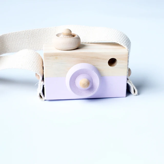 Lovely Montessori Hanging Wooden Camera Toys Children Early Educational Toys Bedroom Table Ornaments Decoration 4