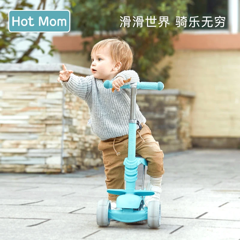 

Child Scooter 1-3 Year Old Female Beginner Scooter Boy Pedal 2 Year Old Baby Scooter Wheel