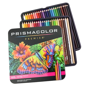 PRISMACOLOR Pittura professionale Matite colorate oleose Set Lapis de cor Matite colorate Artisti Disegno Rifornimenti d'arte Scatola di ferro 1
