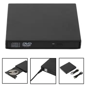 

External USB 2.0 DVD RW DVD CD RW Drive Writer Burner CD/DVD -ROM Player slim Portatil For XP/7/8/10 Desktop La