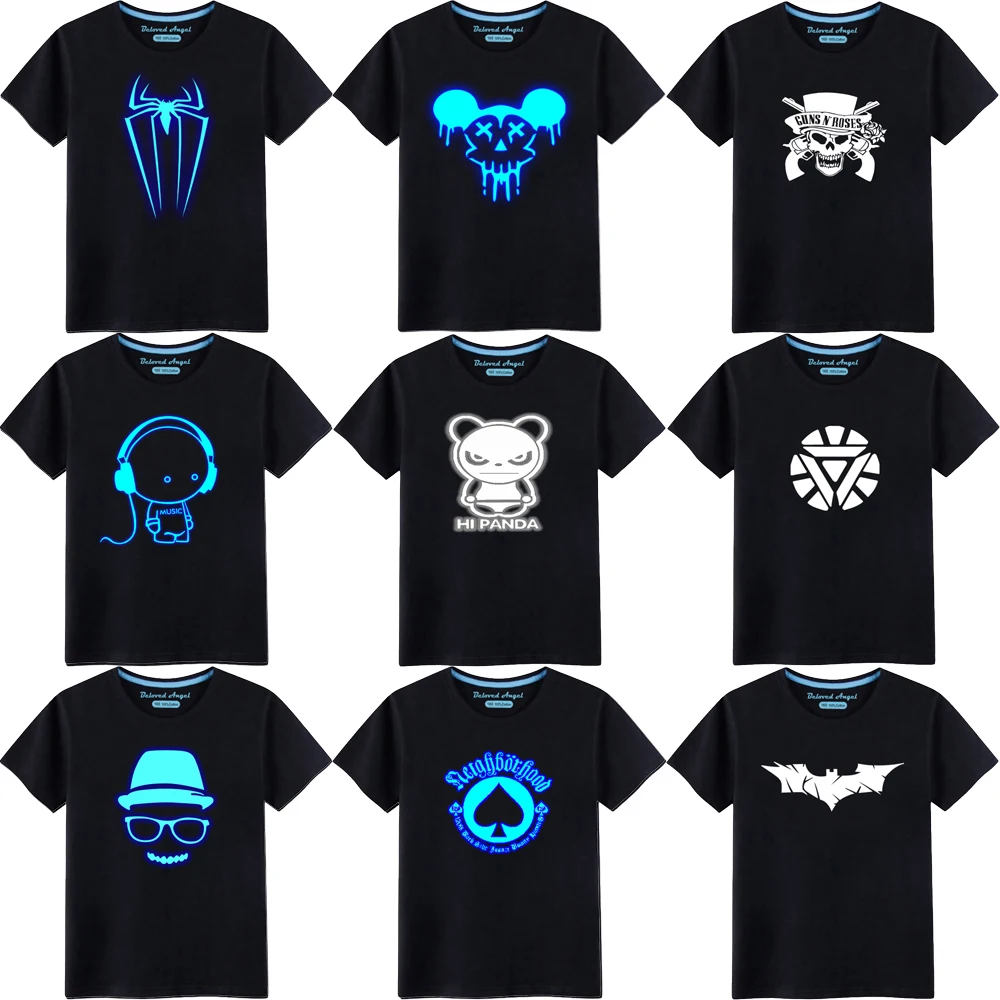 

Baby Boy Summer Short Sleeve T-shirt Harajuku Childrens Luminous T-shirts Tees Girl Casual Kids Cool Clothing Tops 3-15 Years