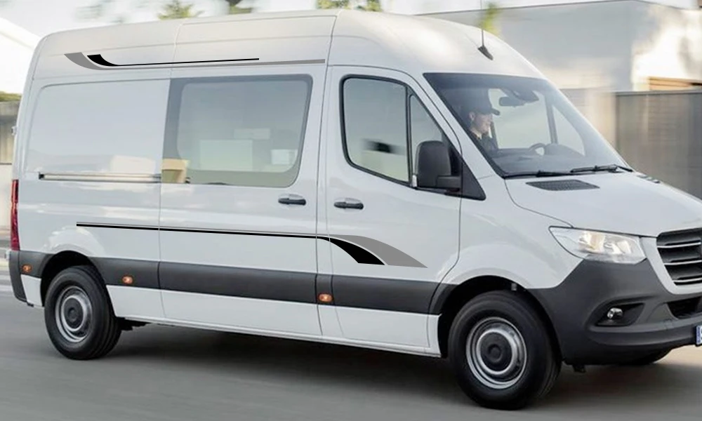 Для Mercedes Sprinter автомобильные длинные боковые полосы наклейки Авто DIY Спорт Стайлинг Украшение Наклейка автомобильные принадлежности для тюнинга