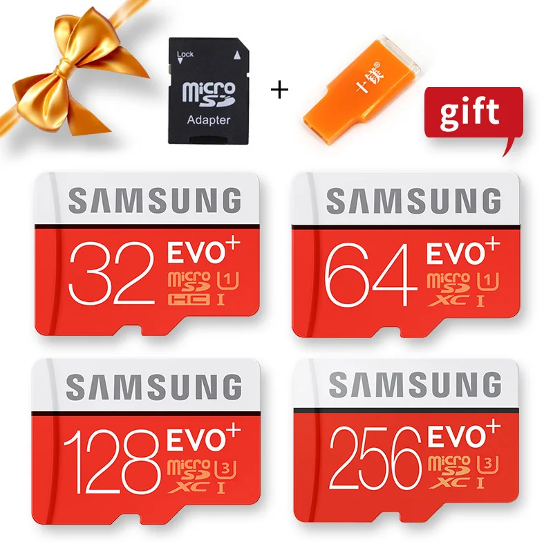SAMSUNG карта памяти Micro sd класс 10 100% ГБ 256 128 ГБ|Карты памяти| |