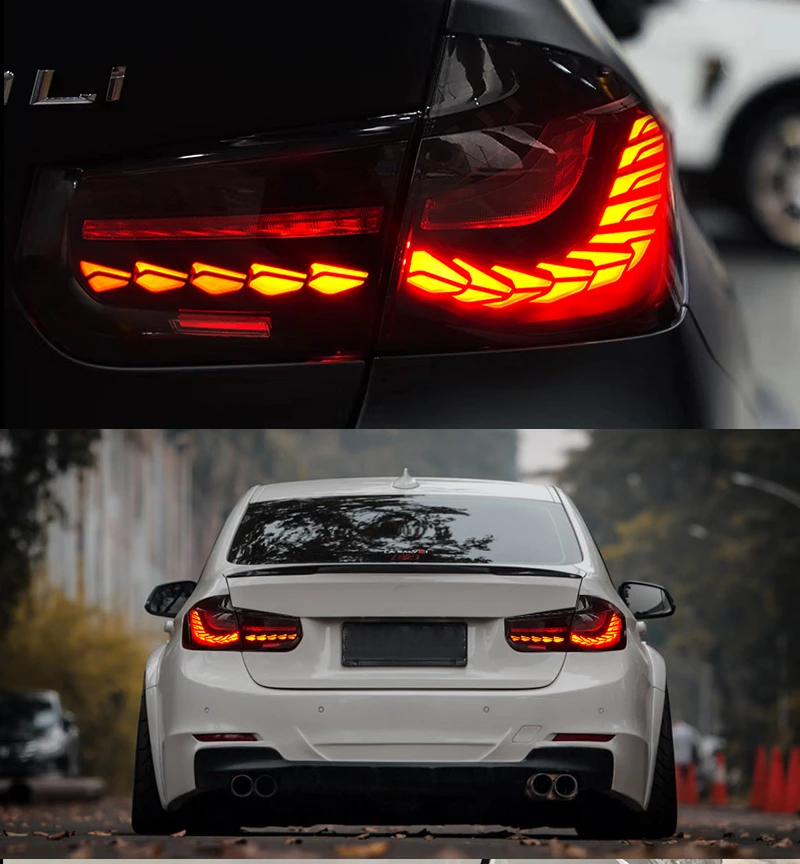 BMW Series F30 M3 F80 CS GTS OLED Style SMOKED Rear Tail Lights