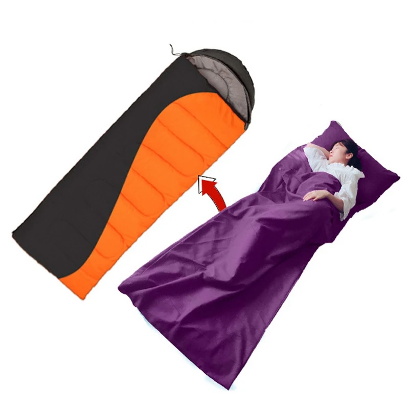 Сверхлегкий спальный мешок для путешествий для взрослых, легкий спальный мешок для кемпинга, путешествий, гостиниц