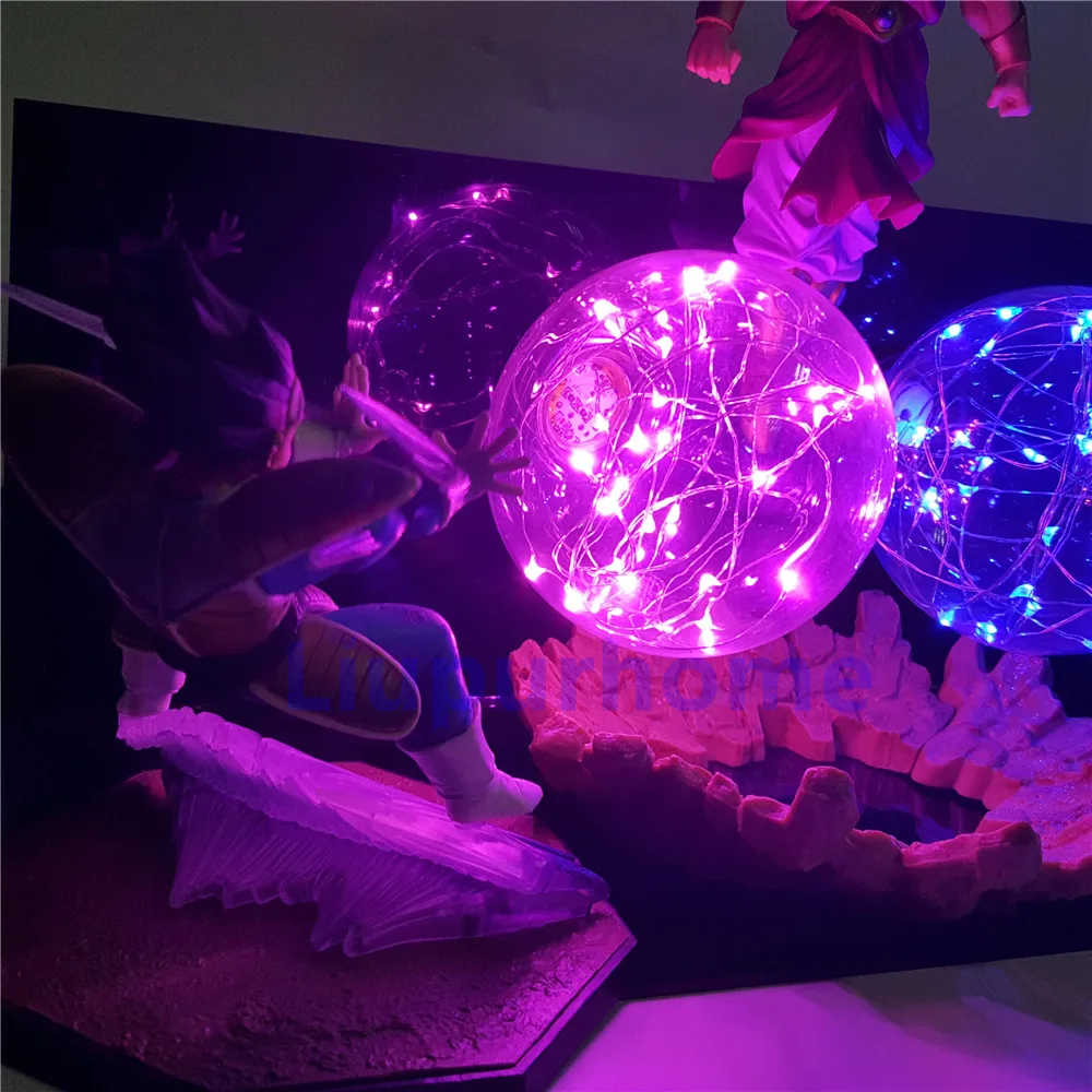 Dragon Ball настольная лампа Гоку Вегета фигурка броли DIY светодиодный ночник для украшения дома DBZ светодиодный светильник для мальчика подарок