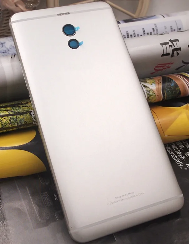 silver Подарок+ для Meitu Note 6 корпус батарейного отсека задняя крышка чехол Замена для Meizu M6 Note/Meilan Note 6 5,5" - Цвет: silver