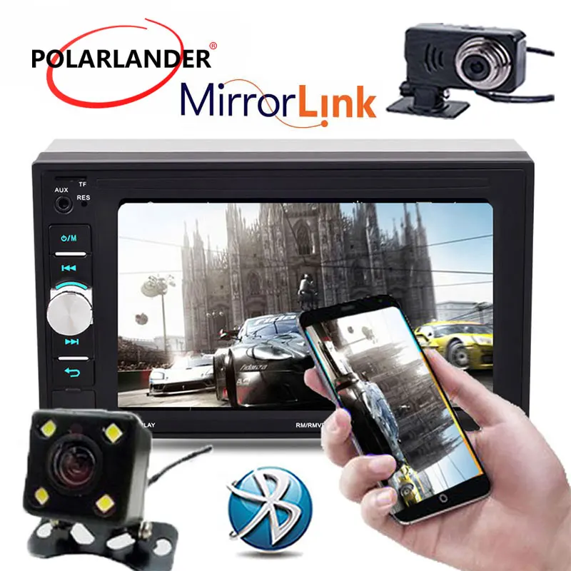 

Автомагнитола 2 Din, mp3-плеер 6,2 дюйма, сенсорный экран MirrorLink 7622D, стерео, OLED, цветной экран, горячая распродажа, 12 В, Bluetooth, FM