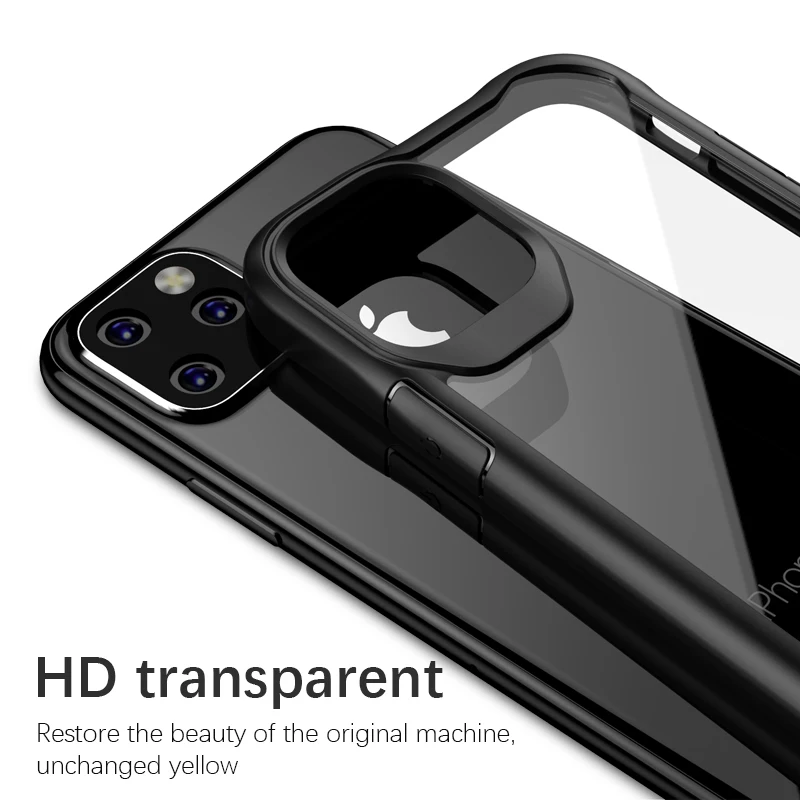LUPHIE противоударный защитный чехол для iPhone 11 Pro Max Прозрачный чехол для iPhone X XS XR MAX 6 7 8 Plus роскошный силиконовый чехол