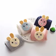 Новые стильные леггинсы для девочек на весну и осень модные детские штаны из чистого хлопка в Корейском стиле