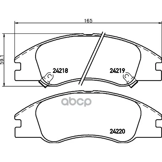 Колодки Тормозные Дисковые HELLA арт. 8DB355012041