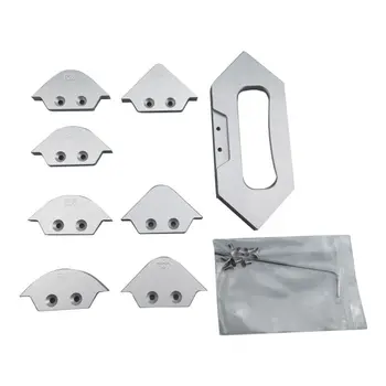 

Router Table Corner Jig Radius Chamfer Profile Templates Kit for Woodworking Engraving Trimming Tool