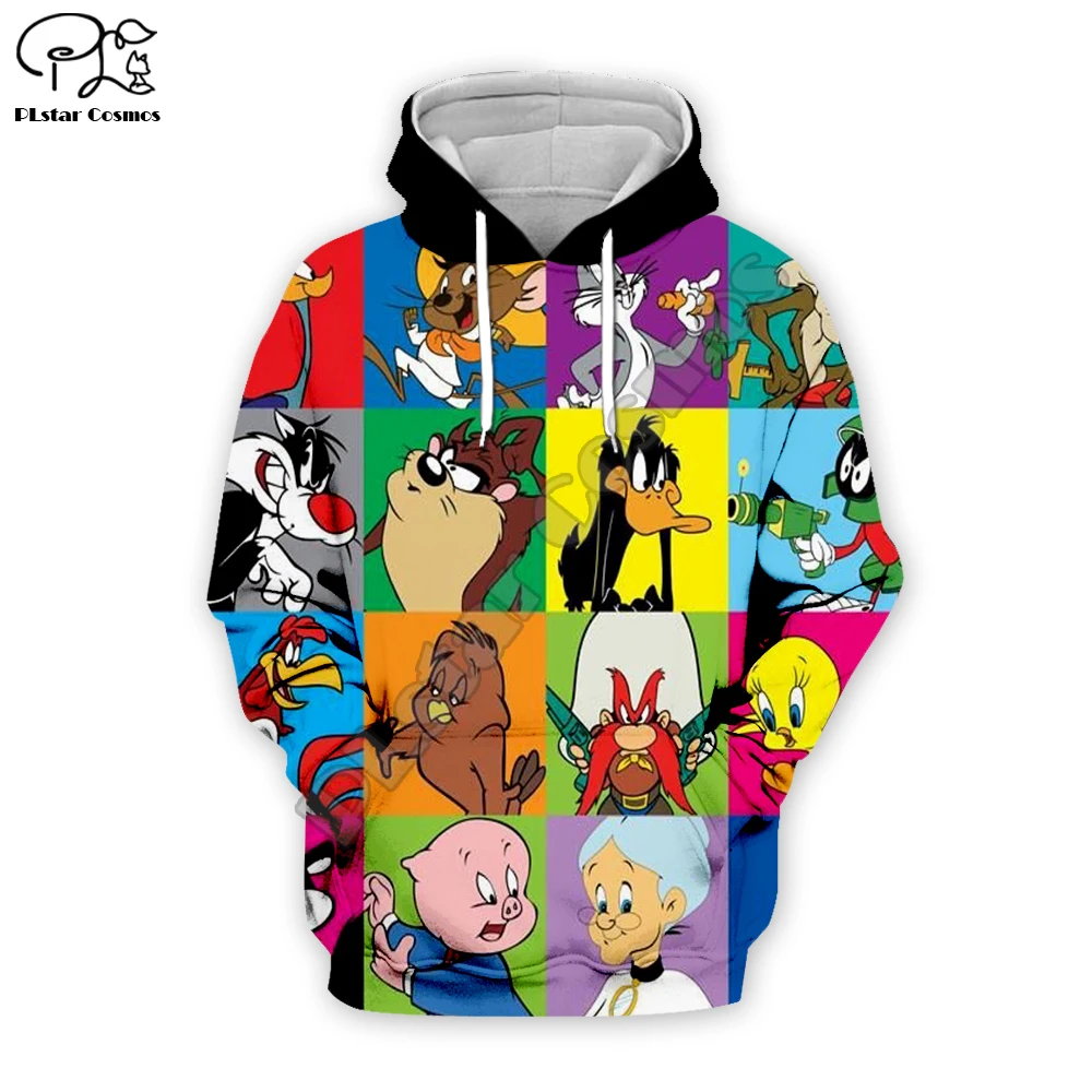 

PLstar Cosmos Anime Bugs Bunny colorful Cartoon tracksuit New Fashion 3DPrint Zipper/Hoodies/Sweatshirt/Jacket/ Mens Womens s-16