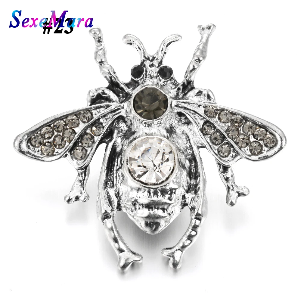Новая большая пчела 18 мм кнопки взаимозаменяемые ювелирные изделия амулеты DIY