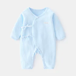 New 2021 Baby Rompers Solid Infantil Jumpsuit Boy&girls Clothes Four Seasons High quality Striped ropa bebe Clothing Costume