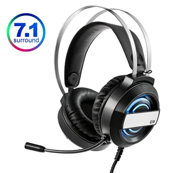 

7.1 Surround Sound Gaming Headphone with Noise Canceling Microphone Wired Headset Professional Gamer for Computer Laptop Switch