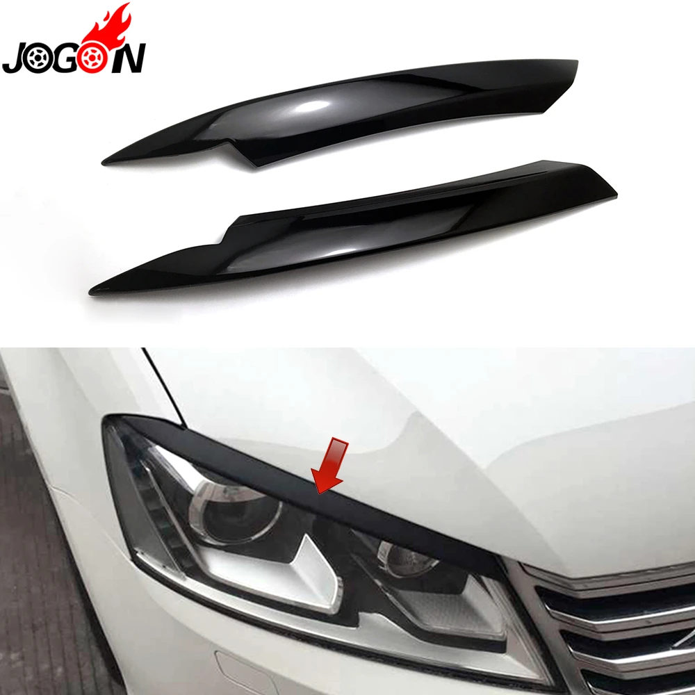 Пианино черного цвета с заклепками для Volkswagen VW Passat B7 2010 - 2014 автомобилей головной