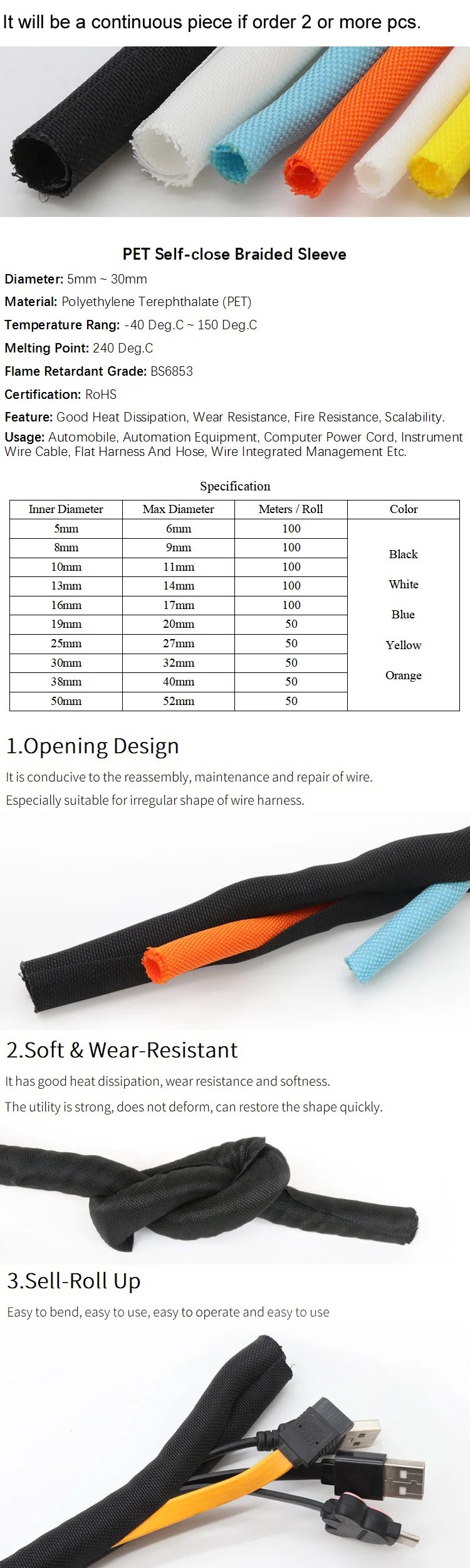 PET-Self-close-Expandable-Braided-Sleeving