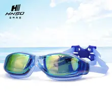 Очки высокой четкости, анти-туман, близорукость, большая коробка, гальваническое покрытие, градусов, цветные очки для плавания, для мужчин и женщин, для плавания, оборудование для мужчин
