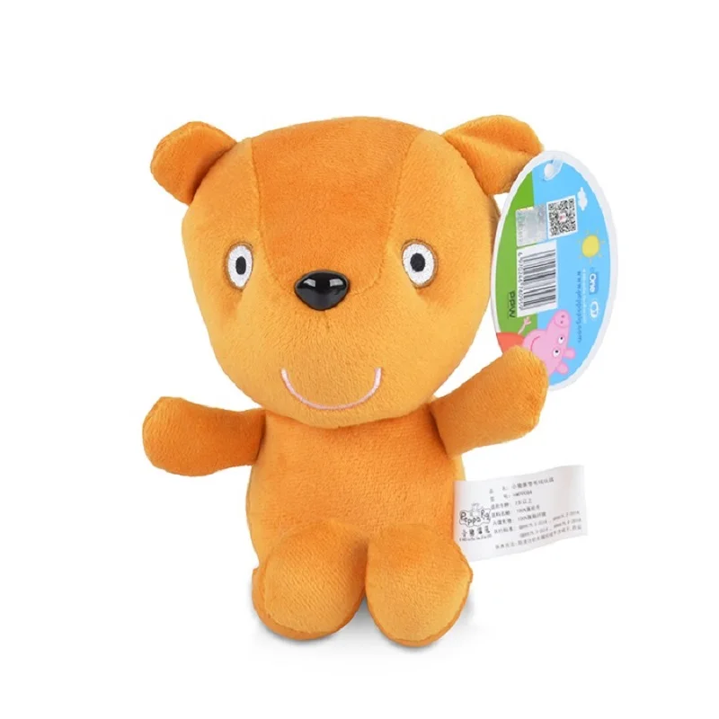

Peppa pig toys 19cm pepa Pig Family Stuffed Doll Plush Toys Party decorations Ornament Keychain Toys For Children