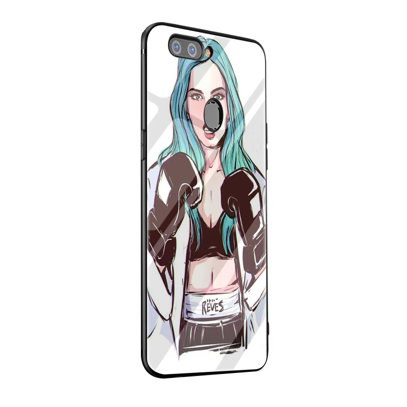 EWAU Halsey Цвета текст Badlands закаленное Стекло чехол для телефона для OPPO A37 A5 A39 A7 A77 A73 F7 F9 F11 pro - Цвет: G12