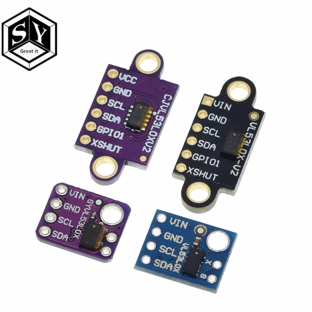 Лазерный дальномер VL53L0X модуль расстояний 940nm I2C IIC 3 В/5 В для Arduino|Интегральные