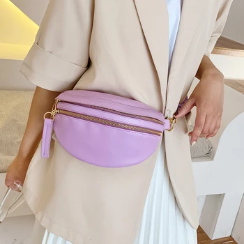 

Special Shoulder Belt Design Small PU Leather Crossbody Bags For Women 2020 Summer Shoulder Handbags Female Belt Bag #35